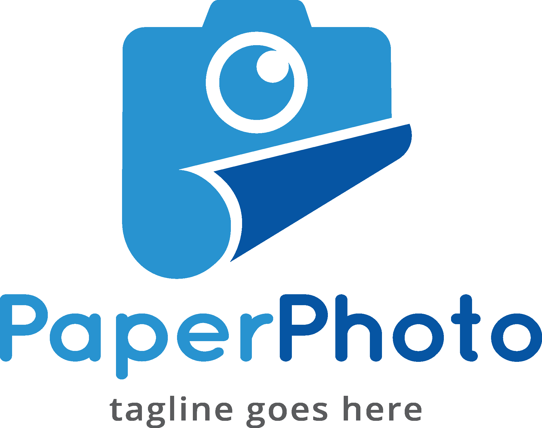 Paper Photo Logo Vector Logo